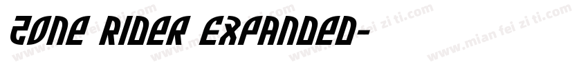 Zone Rider Expanded字体转换